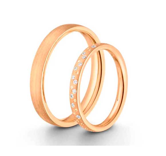 Jeder Brillant symbolisiert eine kostbare Erinnerung, die für immer im Herzen leuchten wird - Trauring mit Brillanten mix